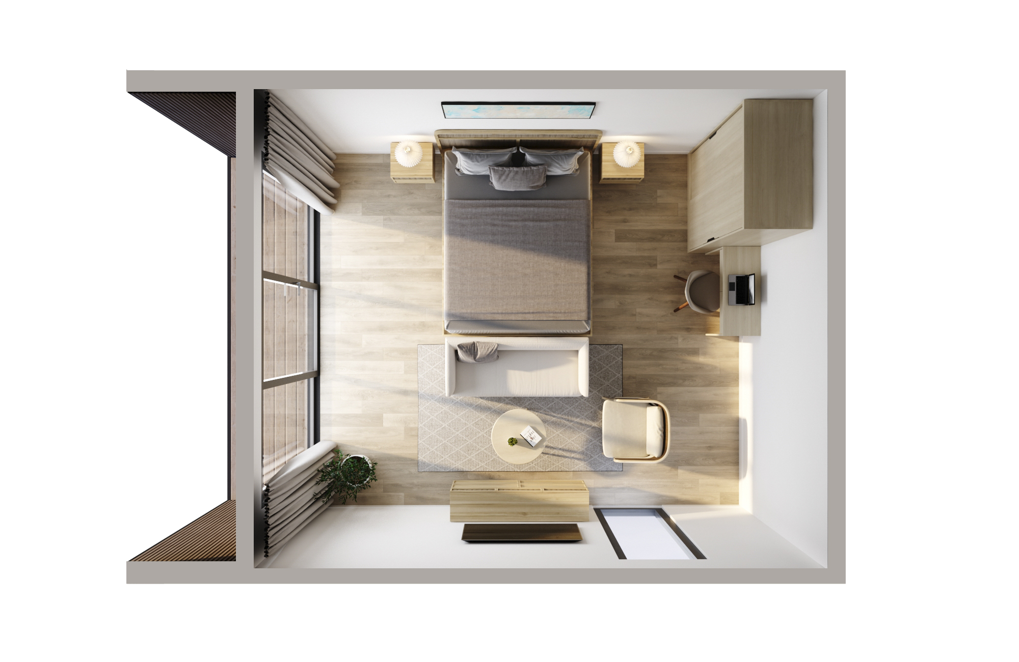 STUDIO -BEDROOM – VIEW 1